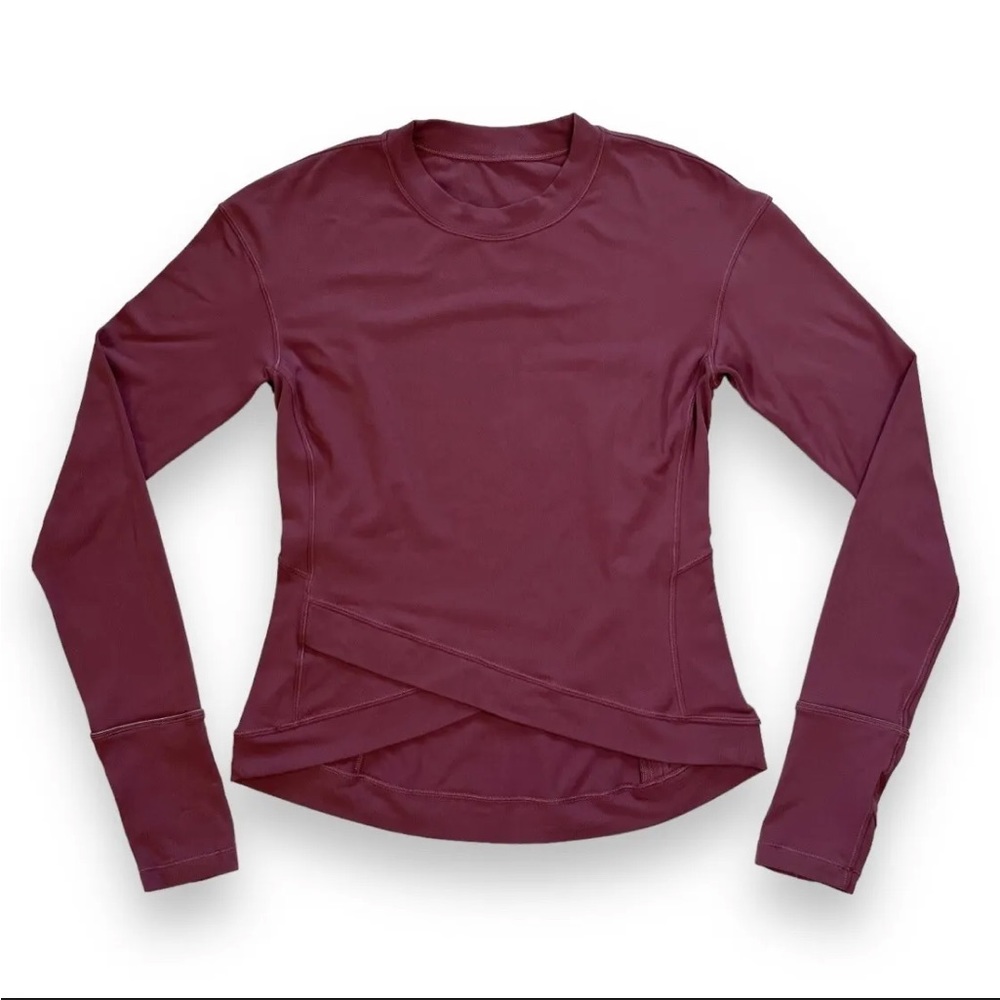 Lululemon Close To Crossing Long Sleeve Rulu PLUMFUL W3CO0S Size S